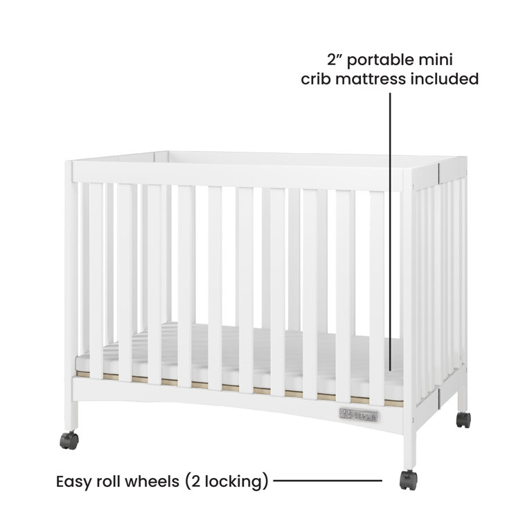 Mini crib with mattress sales included